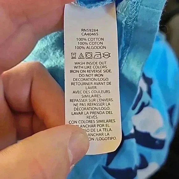 Childrens Place 5t blue 100% cotton shark shirt - Picture 9 of 9